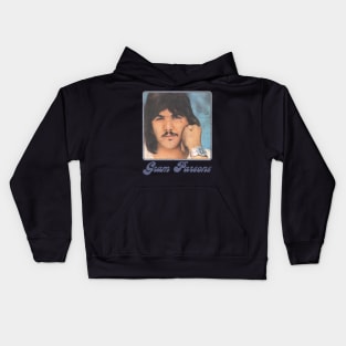 Gram Parsons /\/\/ Retro Faded-Style Fan Art Design Kids Hoodie